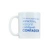 Taza blanca "propiedad de un atractivo e inteligente contador"