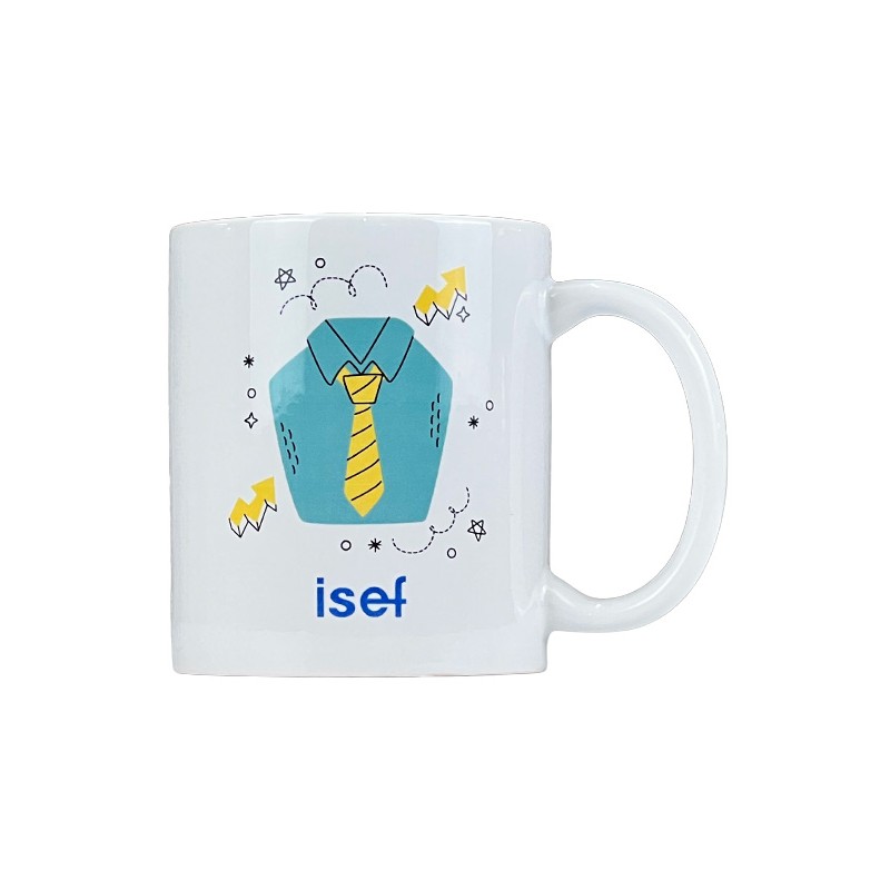 Taza blanca "propiedad de un atractivo e inteligente contador"