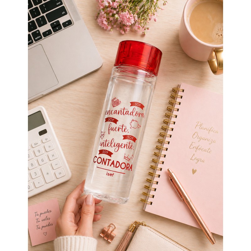 Cilindro Rojo "Soy encantadora, fuerte, inteligente, soy contadora"