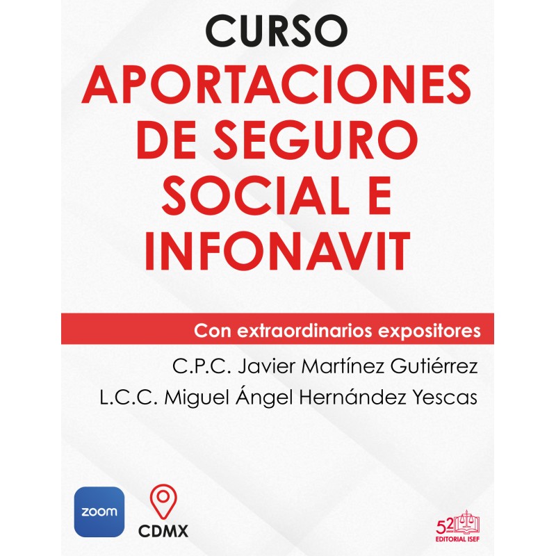 Curso "Aportaciones de Seguro Social e INFONAVIT"