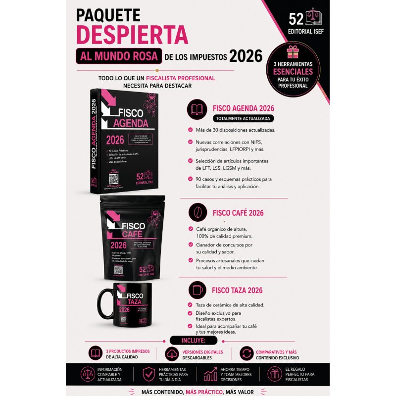 Paquete Despierta al mundo Rosa de los impuestos 2026