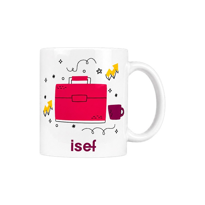 Taza blanca "propiedad de una guapa e inteligente contadora"