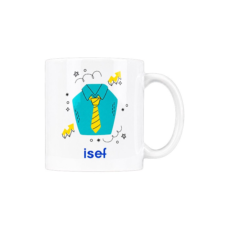 Taza blanca "propiedad de un atractivo e inteligente contador"