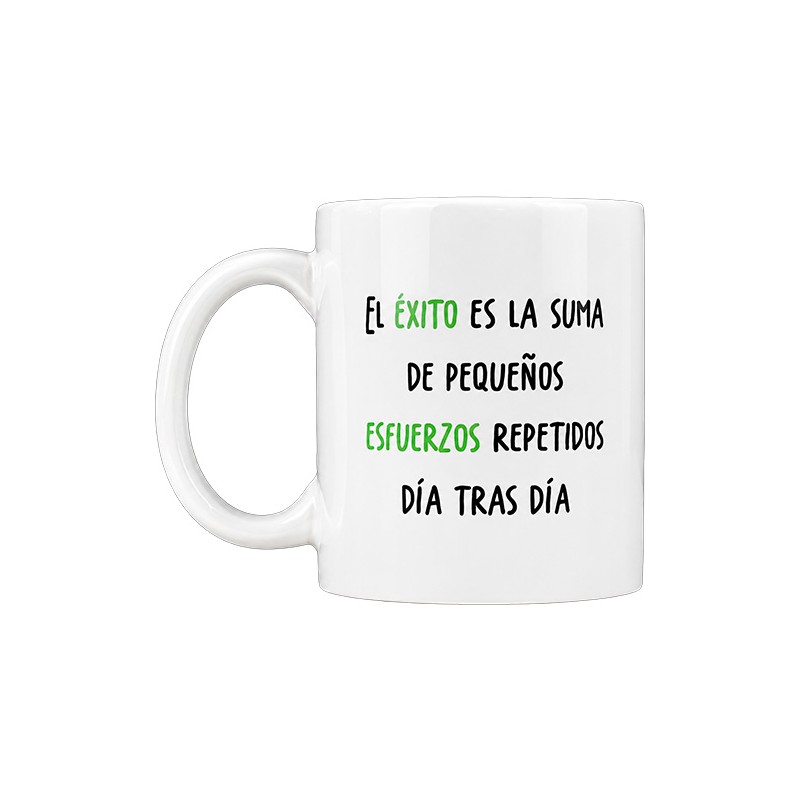 Taza El éxito con pequeños esfuerzos