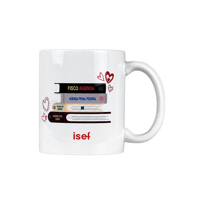 Taza blanca "En una relación con las leyes"