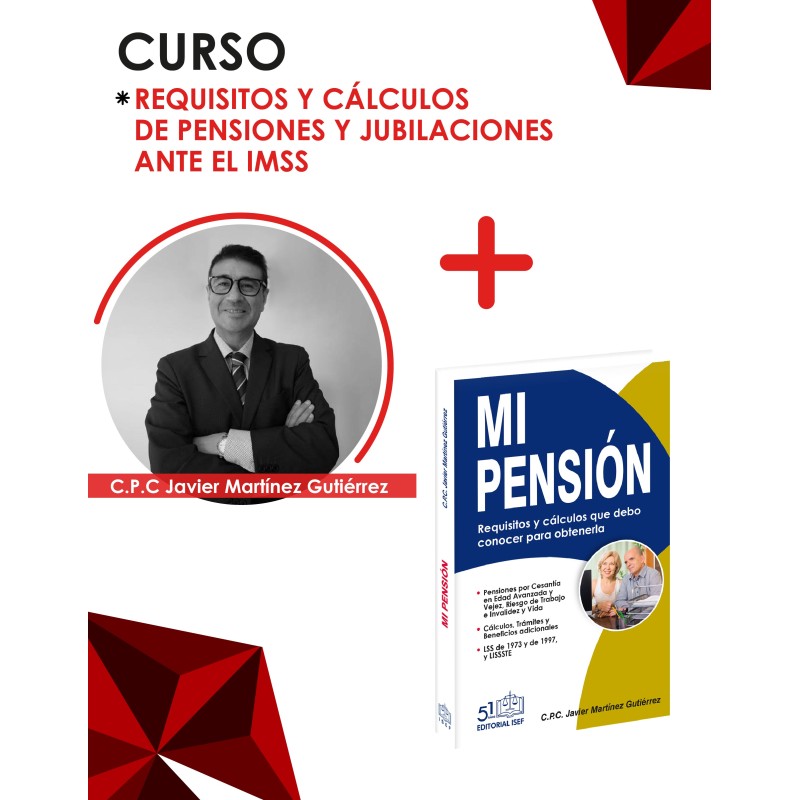 Paquete Pensiones IMSS CURSO + LIBRO