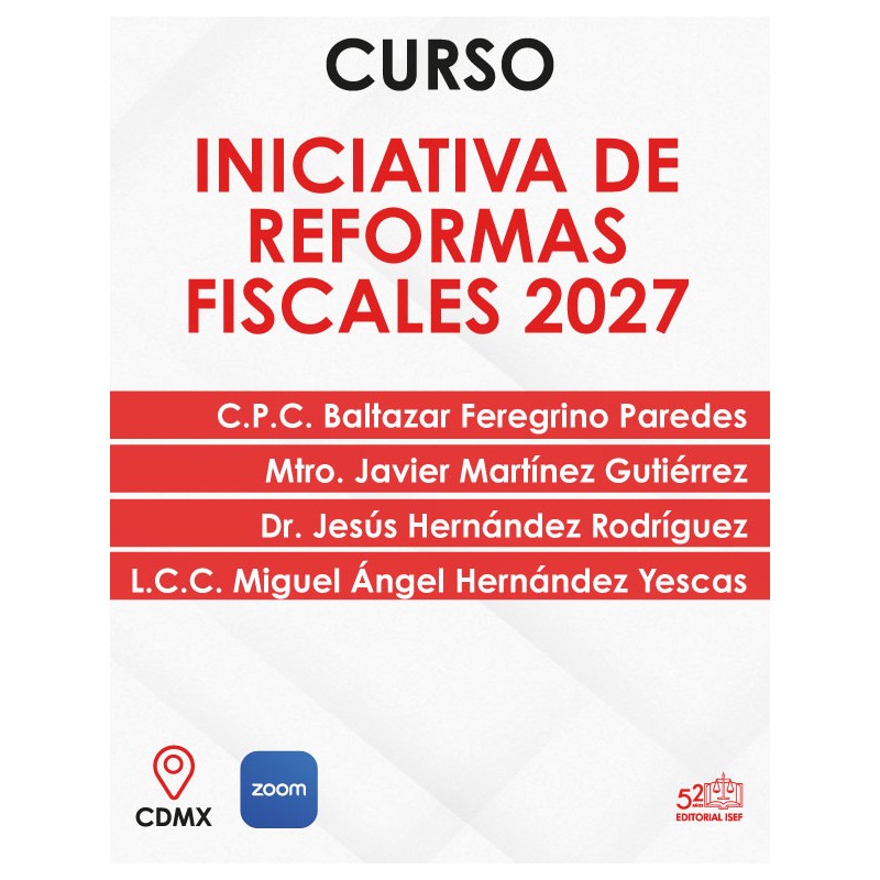 Curso "Iniciativa de Reformas Fiscales 2027"