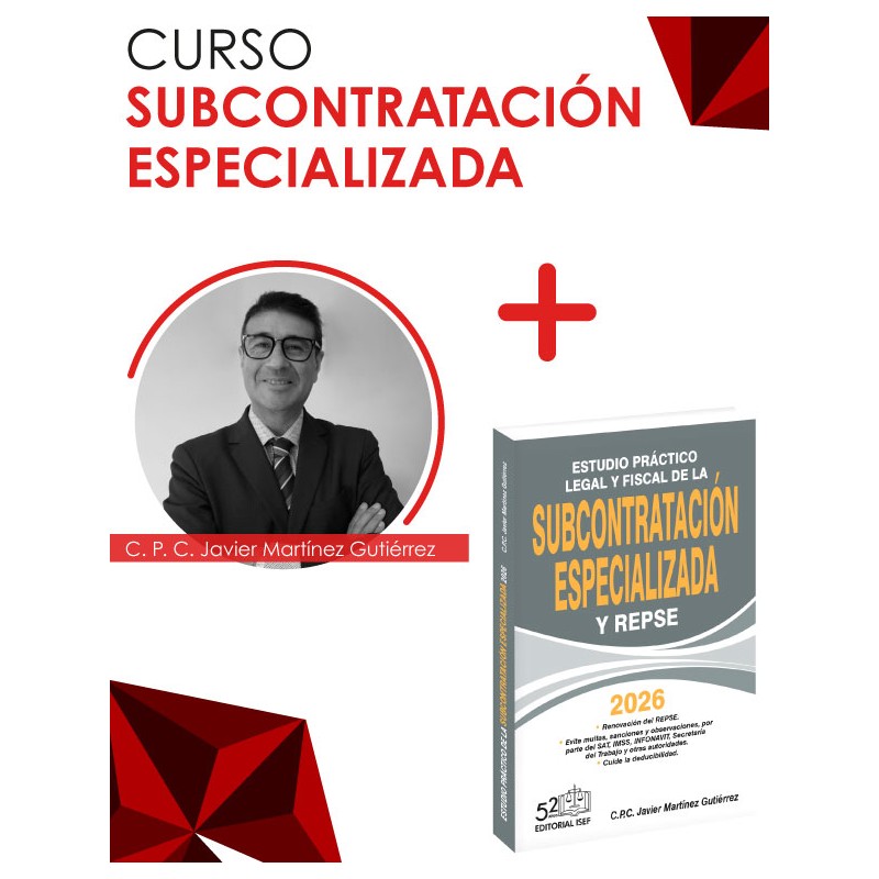 Paquete Subcontratación Especializada CURSO + LIBRO