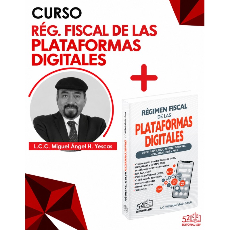 Paquete Rég. Fiscal de Plataformas Digitales - Curso + Libro