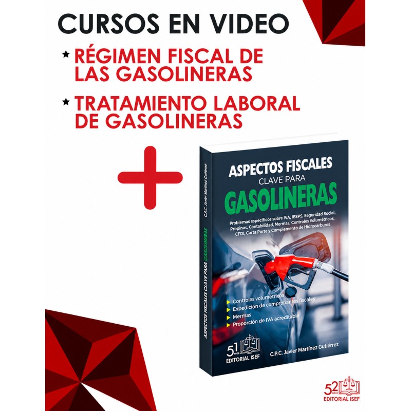 Paquete Gasolineras - Tratamiento Fiscal y Laboral - Curso + Libro