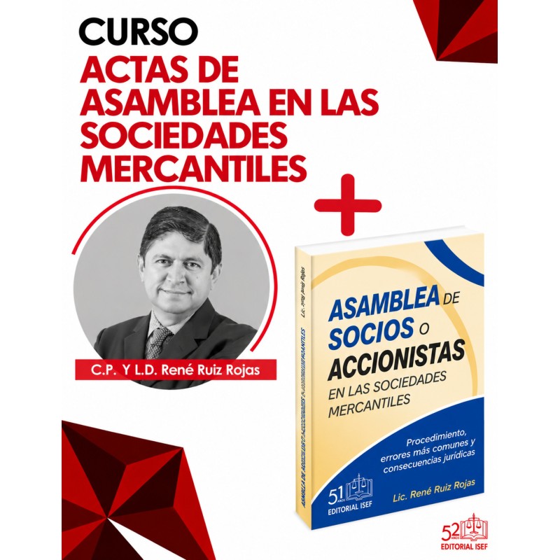 Paquete experto en Asamblea de Socios y Accionistas - Curso + Libro